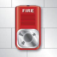 picture of a fire sounder